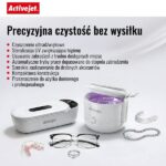 Activejet USB rechargeable UV ultrasonic cleaner AUC-198 white - imagine 10