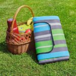 PROMIS Picnic Blanket  Green Stripes  200 cm x 150 cm - imagine 4