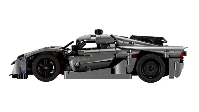 LEGO TECHNIC 42173 Koenigsegg Jesko Absolute Grey Hypercar - imagine 6