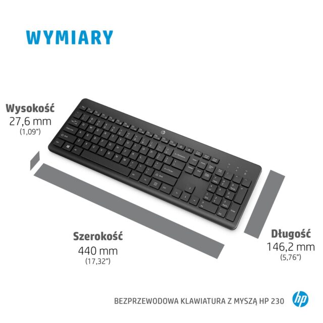SET MOUSE+KEYBOARD HP 230 COMBO 18H24AA - imagine 5