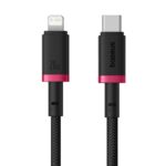 Baseus Dura Type C fast charging cable for iP 20 W 1 m Black  Red - imagine 7