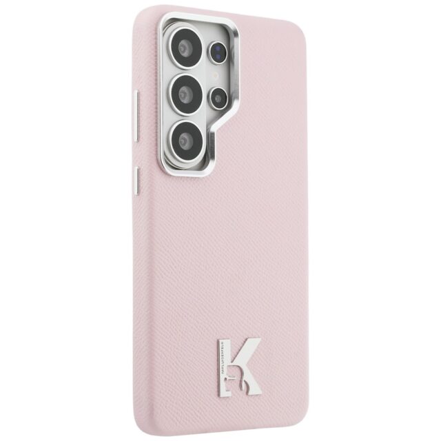 Case Karl Lagerfeld K Metal Logo MagSafe for Samsung Galaxy S26 Ultra pink - imagine 4