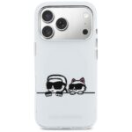 Etui Karl Lagerfeld IML Karl & Choupette  Peekaboo Logo MagSafe do iPhone 17 Pro biały - imagine 3