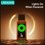 Cable USAMS U92 18W USB-C to USB-A 1.2m black - imagine 4