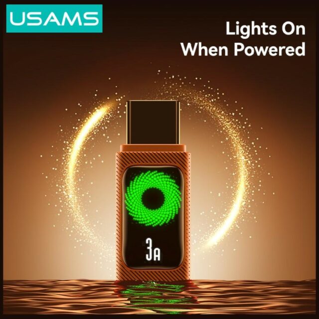 Cable USAMS U92 18W USB-C to USB-A 1.2m black - imagine 4