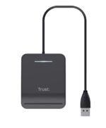 Trust Primo smart card reader Indoor USB CardBus+USB 2.0 Black - imagine 5