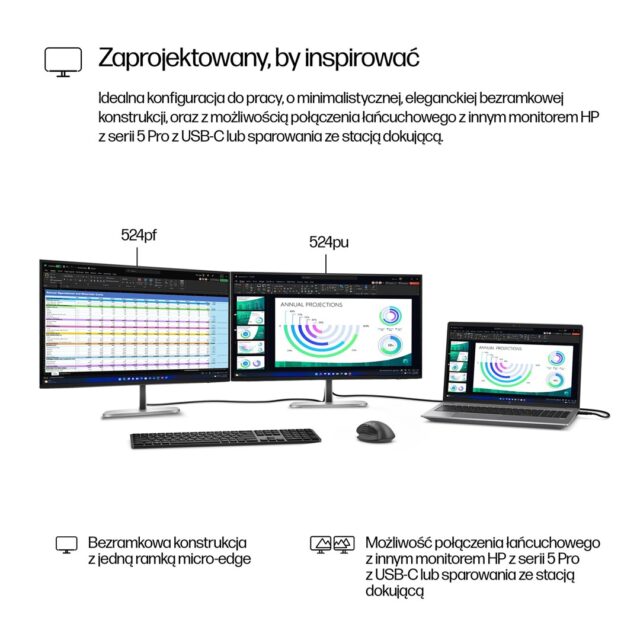 HP Series 5 Pro 23.8 inch FHD Monitor - 524pf - imagine 7