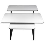 SD3 -  Biurko studyjne stanowisko robocze blat półka na sprzęt audio wysuwana półka na klawiaturę 91 4 cm - imagine 6