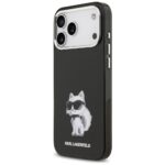 Karl Lagerfeld IML Aquarelle Choupette & Logo MagSafe Case for iPhone 17 Pro Max Black - imagine 2
