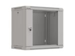 Rack cabinet 19  9U 540x350 grey glass doors