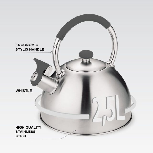 Kettle MAESTRO MR-1323 stainless steel 2.5 l - imagine 3