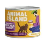 ANIMAL ISLAND Chicken and rabbit - wet cat food - 200g