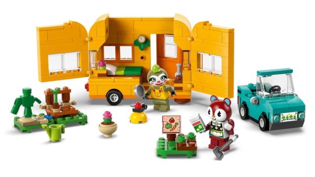 LEGO ANIMAL CROSSING 77054 Leif's Caravan & Garden Shop - imagine 4