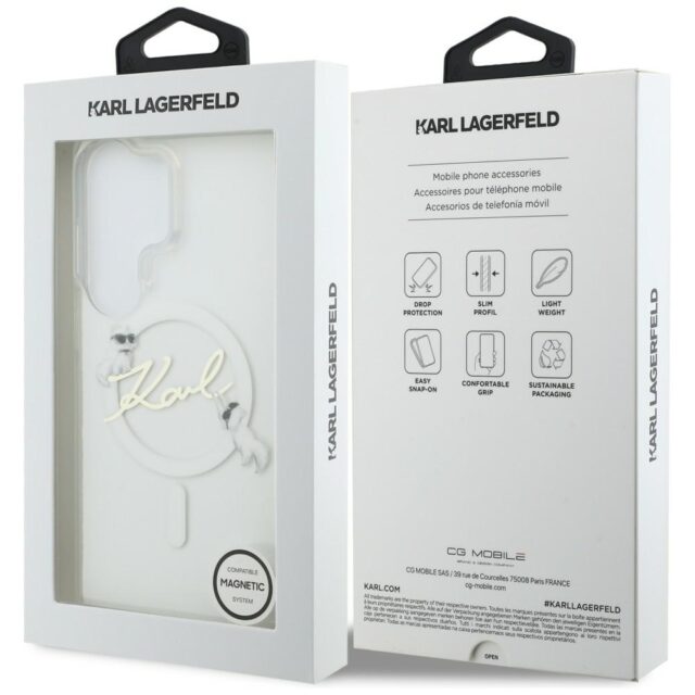 Case Karl Lagerfeld IML KC Script        MagSafe for Samsung Galaxy S26 Ultra transparent - imagine 9