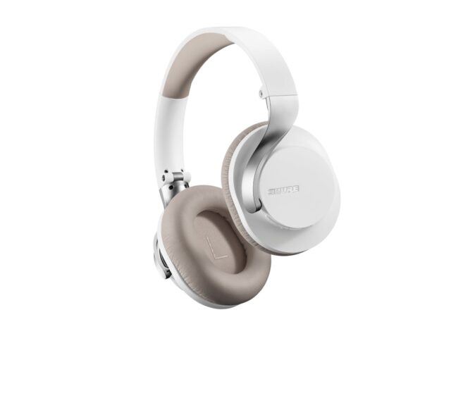 Shure Aonic 40 Headphones Wired & Wireless Head-band Music USB Type-C Bluetooth White - imagine 2