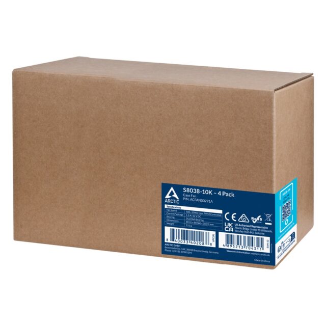 ARCTIC S8038-10K - 80 mm Server Fan - 4 Pieces - imagine 6