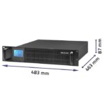 Qoltec RACK UPS | 1kVA | 800W | LCD - imagine 8