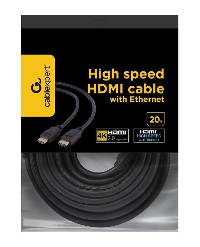 Gembird 20m HDMI HDMI cable HDMI Type A (Standard) Black - imagine 5