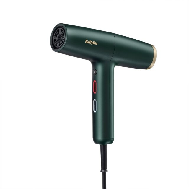 BaByliss Air Power Pro hair dryer 1700 W Gold  Green - imagine 3