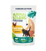 ANIMAL ISLAND kurczak w rosole karma dla kota monopak 40x85g - imagine 2