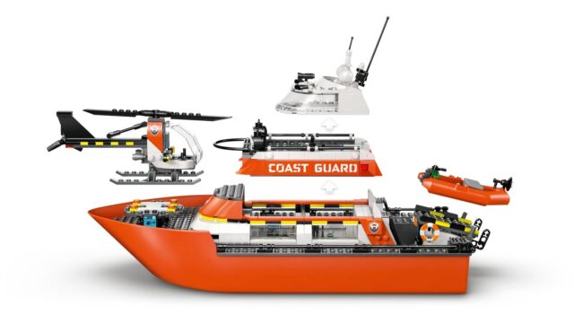 LEGO CITY 60504 Coast Guard Rescue Boat and Helicopter - imagine 5