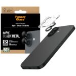 PanzerGlass Hoops Tempered Glass Lens Screen Protector for iPhone 17 / 16 / 16 Plus Black - imagine 4