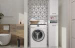 WASHING MACHINE CABINET POLA NP WHITE - imagine 5