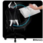 Gaming chair Diablo Chairs X-Horn 2.0 Normal Size black-white - imagine 6