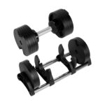 REBEL ACTIVE Cast iron automatic dumbbell 36kg  2kg increments - imagine 4