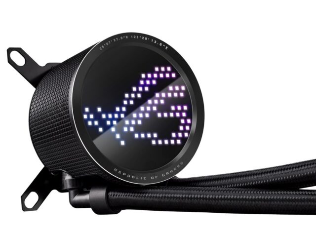 ASUS ROG Ryuo III 240 ARGB Processor Liquid cooling kit 12 cm Black - imagine 5