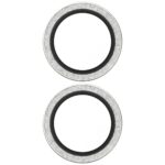 Tempered glass lens protector PanzerGlass Hoops Glitter for iPhone 17 / 16 / 16 Plus silver - imagine 3