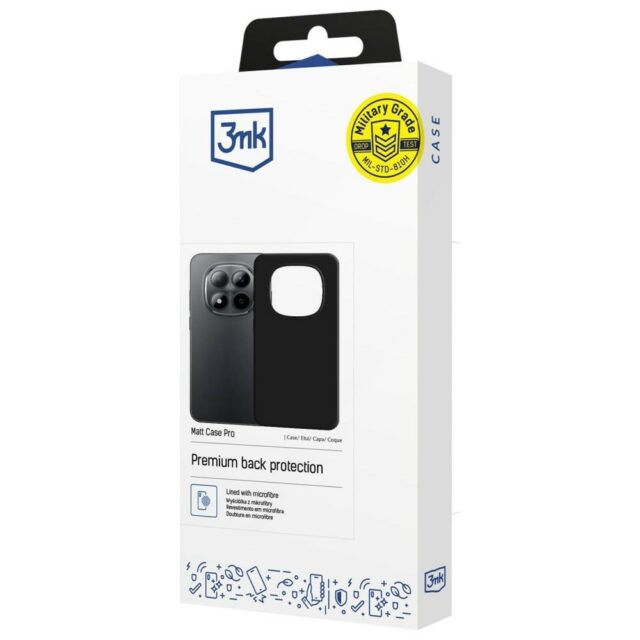 Etui 3MK Matt Case Pro do Redmi note 15  Pro czarny - imagine 8
