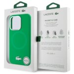 Lacoste LCHMP15XSMAN iPhone 15 Pro Max 6.7" estragon hardcase Silicone Croco Logo MagSafe - imagine 8