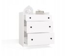 HOUSTON Chest of Drawers White - imagine 3