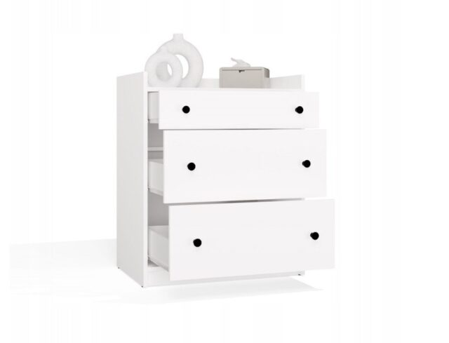 HOUSTON Chest of Drawers White - imagine 3