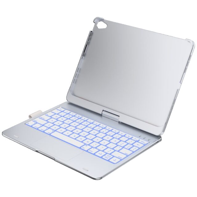 Case Typecase Flexbook Touch with keyboard for iPad Air 11" 2024/2025 silver - imagine 9