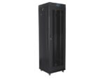 FLOOR-STANDING RACK CABINET 19  42U 600X600 BLACK PERFORATED LCD DOOR LANBERG (FLAT PACK) V2 - imagine 3