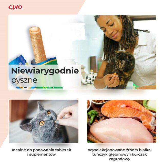 INABA Churu Rolls Chicken recipe wraps Tuna recipe - cat treats - 4x10 g - imagine 3