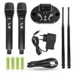UMA VOCAL SET - Podwójny zestaw bezprzewodowy 2x mikrofon doręczny + odbiornik wraz ze stacją ładowania mikrofonów - imagine 5