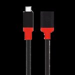 Tactical Pin4Fun Adapter USB-C/Lightning 0,1m Black/Red