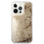 Guess GUHCP13LGLHFLGO iPhone 13 Pro / 136,1" gold hardcase Glitter Charms - imagine 3
