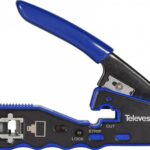 Crimping machine for RJ45 connectors with automatic cutting Televes 209802