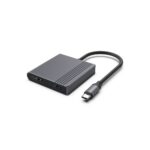 GEMBIRD USB-C TO HDMI + DP ADAPTER 4K 60HZ  BLACK