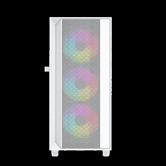 Gembird Fornax 4000W ARGB gaming ATX computer case  Midi Tower  backlight  White - imagine 2