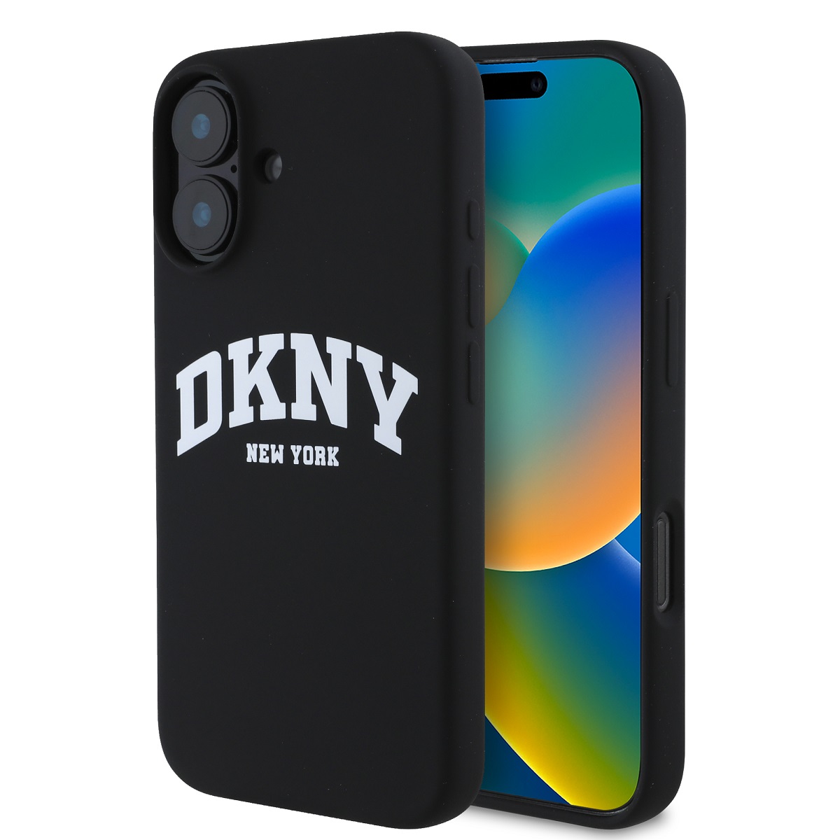 cps-a53321b2d896e890cb3b9dc173c8be53-2026-03-05-10-56-44 DKNY Liquid Silicone Arch Logo MagSafe Zadní Kryt pro iPhone 16 Plus Black - imagine 1