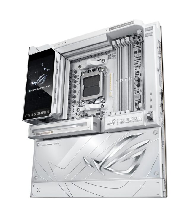ASUS ROG CROSSHAIR X870E GLACIAL AMD X870E Socket AM5 Extended ATX - imagine 5