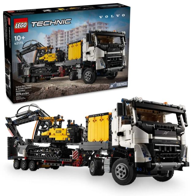 LEGO TECHNIC 42175 Volvo FMX Truck & EC230 Electric Excavat - imagine 7