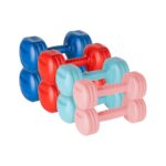 REBEL ACTIVE Bitumen dumbbell set 20kg (2x1kg + 2x2kg + 2x3kg + 2x4kg)