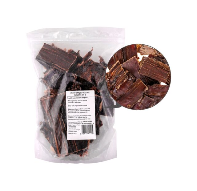 PETITTO Dried beef - dog treat - 500g - imagine 2