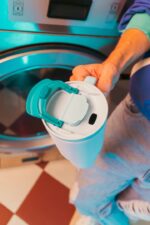 Thermal mug with telescopic straw Kambukka Rio Tumbler 950ml Frosty Coconut - imagine 8